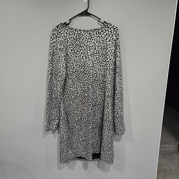 🐢 Michael Michael Kors Silver Shimmer Midi Dress Size XXL - Picture 12 of 13